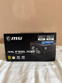 Alimentatore MSI MAG A750GL PCIE5 750W NUOVO