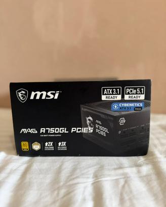 Alimentatore MSI MAG A750GL PCIE5 750W NUOVO