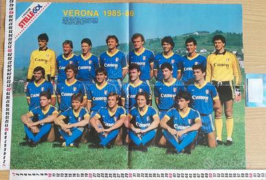 Poster Hellas Verona 1985/86 di Stelle Super Gol