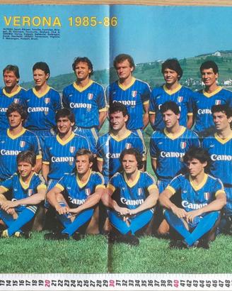Poster Hellas Verona 1985/86 di Stelle Super Gol