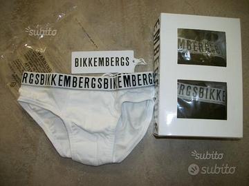 2 paia di slip bikkembergs originali junior 6 anni