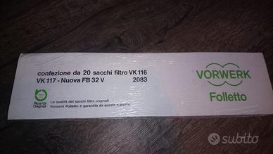 20 SACCHETTI FOLLETTO VK 116 / 117
