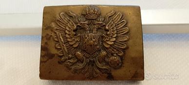 Fibbia in ottone Austria Prima Guerra Mondiale