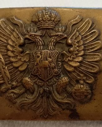 Fibbia in ottone Austria Prima Guerra Mondiale