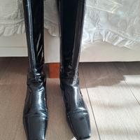 stivali vera pelle vernice, n.39