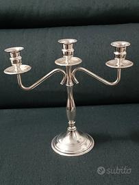 Candeliere a 3 fiamme Argento 
