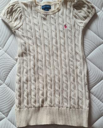 MAGLIONE RALPH LAUREN ABITINO 5 ANNI bianco