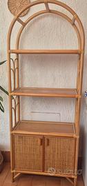 Libreria vimini bambù credenza