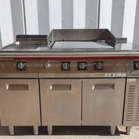 Fry Top + Griglia Elettrica ANGELO PO +Lama d'aria