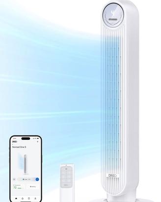 DREO Ventilatore a Torre Smart Silenzioso, Potente