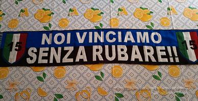 sciarpa inter noi vinciamo senza rubare 