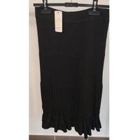 Donna Elena gonna lana nero lunga t. M