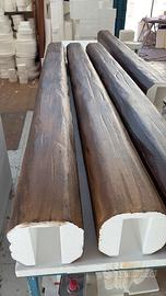 Travi in polistirolo finto legno