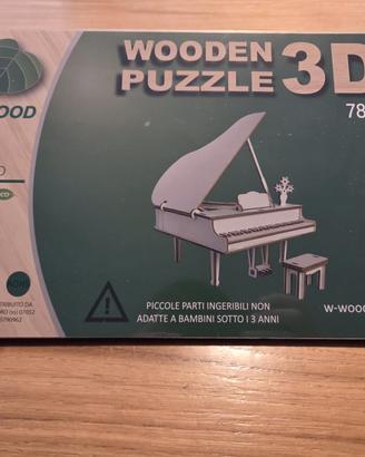 Puzzle 3D pianoforte in legno