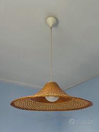 Lampadario in vimini