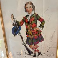Quadro con uomo in Kilt scozzese.