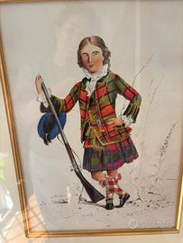 Quadro con uomo in Kilt scozzese.