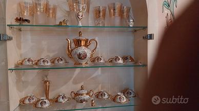 servizio da caffè 12 tazze di porcellana francese 