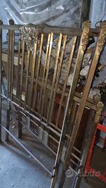 Testiera letto in ottone antico