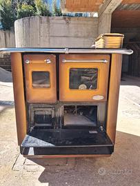 stufa a legna con forno Sideros