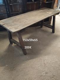 tavolo antico castagno