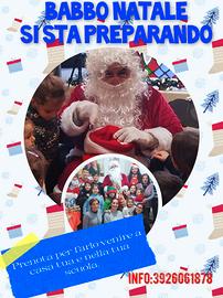 Babbo Natale a casa tua e a scuola 