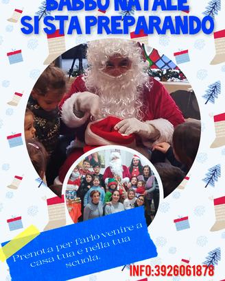 Babbo Natale a casa tua e a scuola 