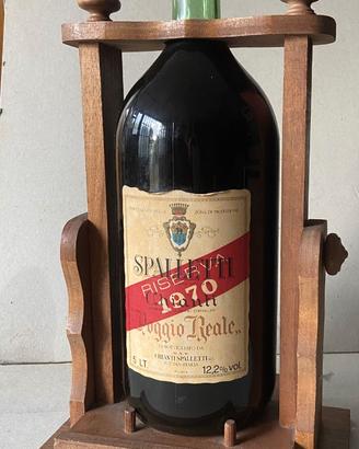 Vino Chianti riserva Spalletti Poggio Reale 1970