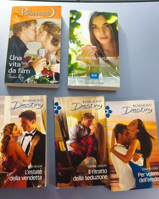 Lotto 5 Romanzi Rosa Harmony Destiny + Bluemoon