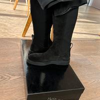 Stivali nuovi con  scatola e cartellino, camoscio