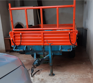 Carrello rimorchio padovani - ribaltamento idrauli