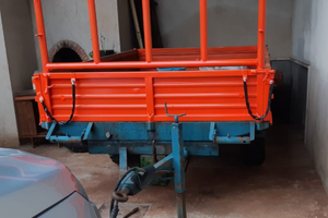 Carrello rimorchio padovani - ribaltamento idrauli