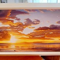 Quadro con stampa tramonto sul mare