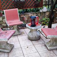 Sedie giardino in pietra 