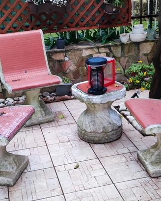 Sedie giardino in pietra 