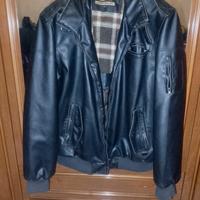 Giubboto similpelle Wampum nero XXXL