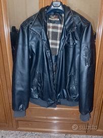 Giubboto similpelle Wampum nero XXXL