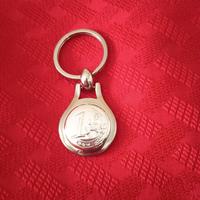 (SACCO ARGENTI)PORTACHIAVI RAFFIGURA UN EURO