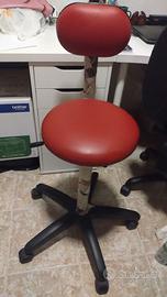 sgabbello con pedale a pompa