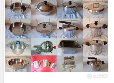 Pentola pressione Lagostina e altro inox x cucina