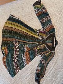 Camicia con paillettes fantasia