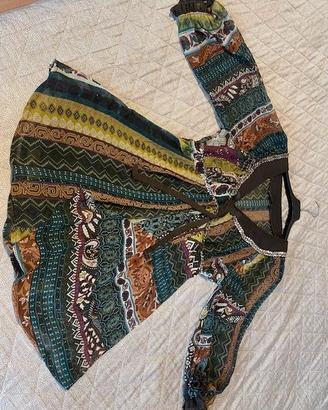 Camicia con paillettes fantasia