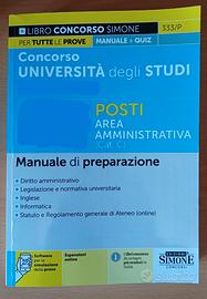LIBRO CONCORSO PERSONALE AMMINISTRATIVO UNIVERSITA