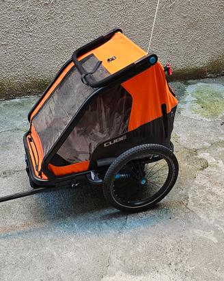 CUBE Rimorchio bici bambini Double CMPT X A