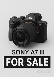 Sony A7iii kit 28-70 + 50 mm