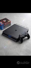 PLAYSTATION 4 SLIM+ giochi e CONTROLLER