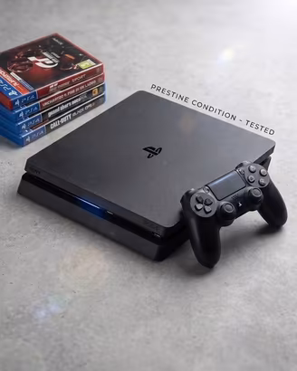PLAYSTATION 4 SLIM+ giochi e CONTROLLER