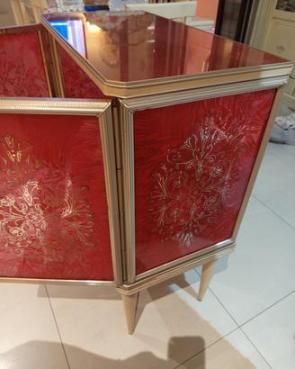 mobiy antico porte bottiglie con luce interna 
