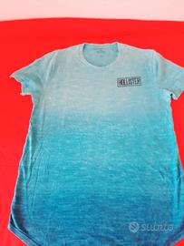 t-shirt Hollister turchese