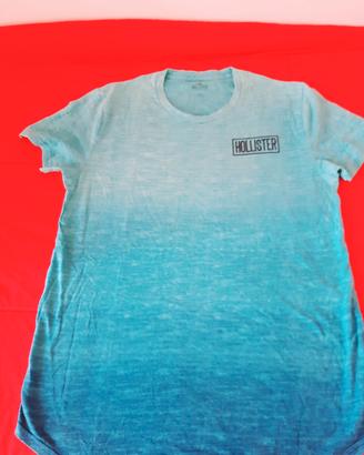 t-shirt Hollister turchese